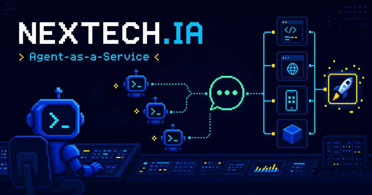 Consola pixel-art de agentes IA conectados